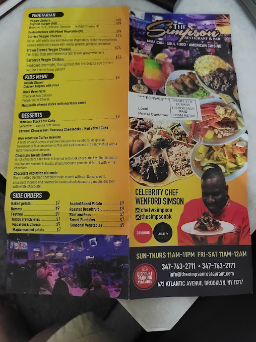 Menu The Simpson - 1