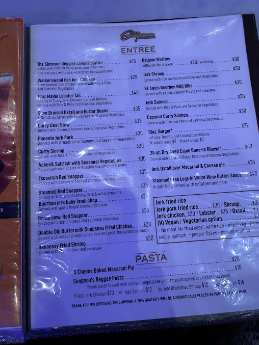 Menu The Simpson - 3