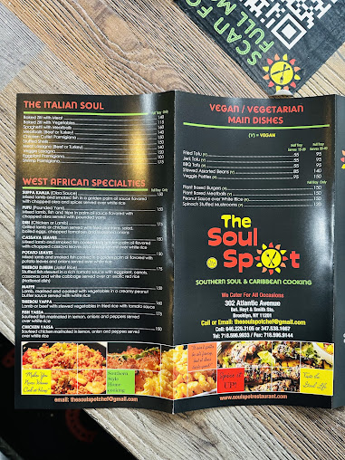 Menu The Soul Spot - 0