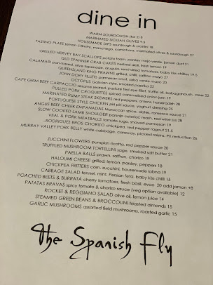 Menu The Spanish Fly - 3