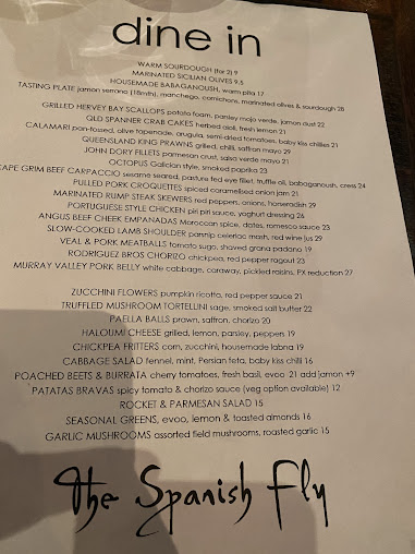Menu The Spanish Fly - 4