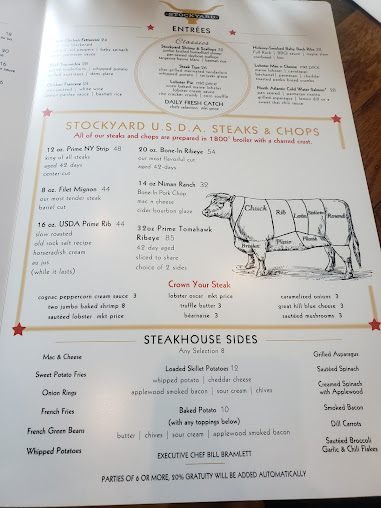 Menu The Stockyard Restaurant - 8