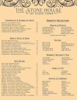Menu The Stone House At Clove Lakes - 5