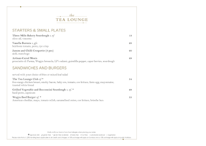 Menu The Tea Lounge - 3