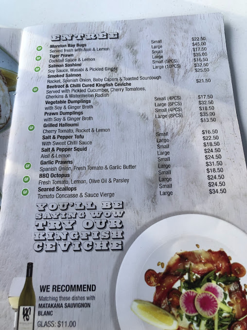 Menu The Ternary Restaurant - 0