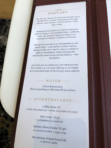 Menu The Ternary Restaurant - 6