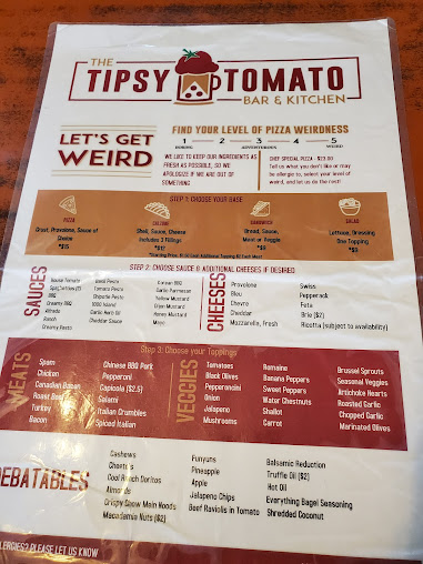 Menu The Tipsy Tomato Bar Kitchen - 1