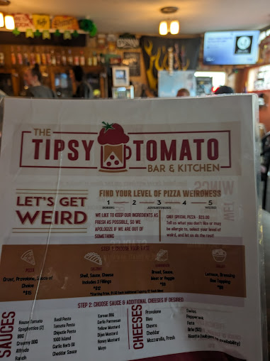 Menu The Tipsy Tomato Bar Kitchen - 9