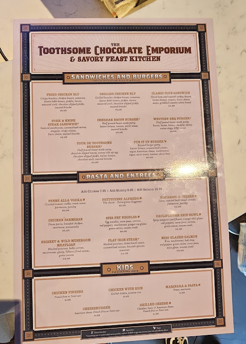 Menu The Toothsome Chocolate Emporium Savory Feast Kitchen - 7