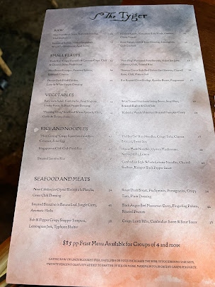 Menu The Tyger - 1