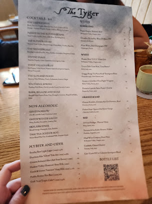 Menu The Tyger - 9