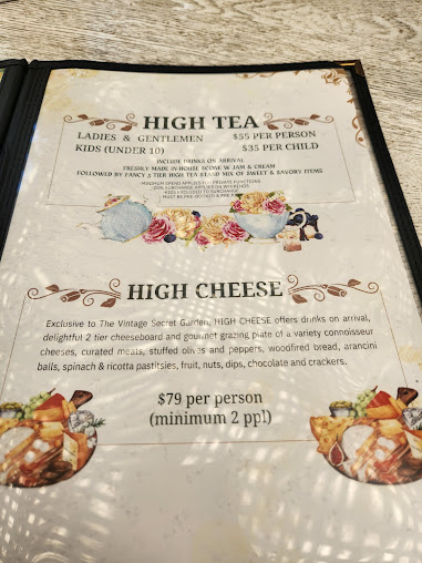 Menu The Vintage Secret Garden - 5