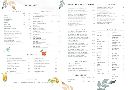 Menu The Vintage Secret Garden - 9