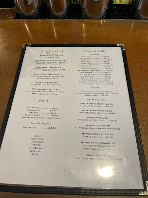 Menu The Vintage Tavern - 1
