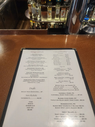 Menu The Vintage Tavern - 4