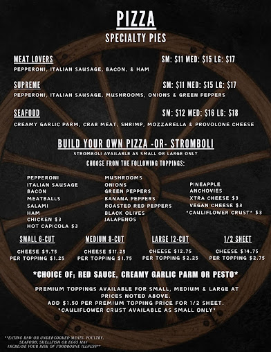 Menu The Wagon Wheel Bar And Grill - 1