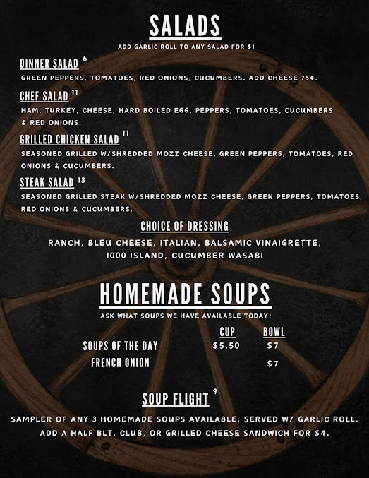 Menu The Wagon Wheel Bar And Grill - 5