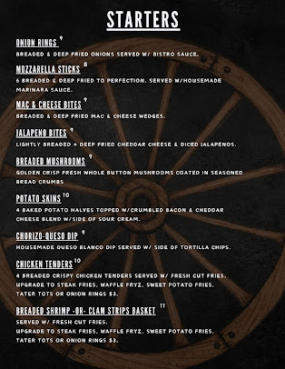 Menu The Wagon Wheel Bar And Grill - 8