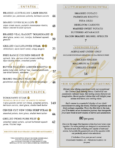 Menu The Water's Edge Restaurant - 1