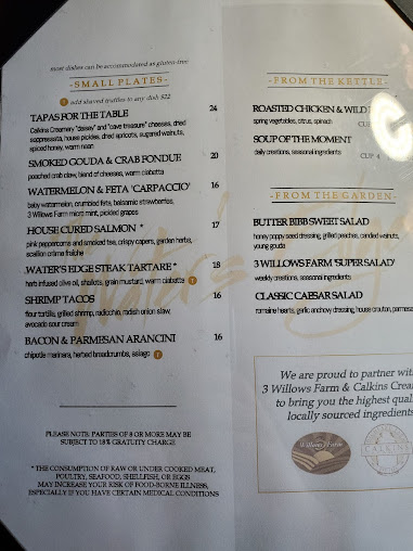 Menu The Water's Edge Restaurant - 7