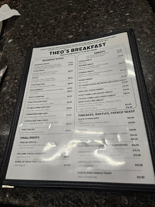 Menu Theo's Cozy Corner Restaurant - 4