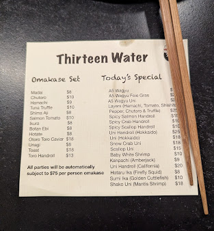 Menu Thirteen Water - 6