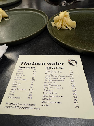 Menu Thirteen Water - 7