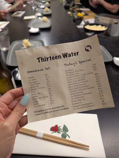 Menu Thirteen Water - 9