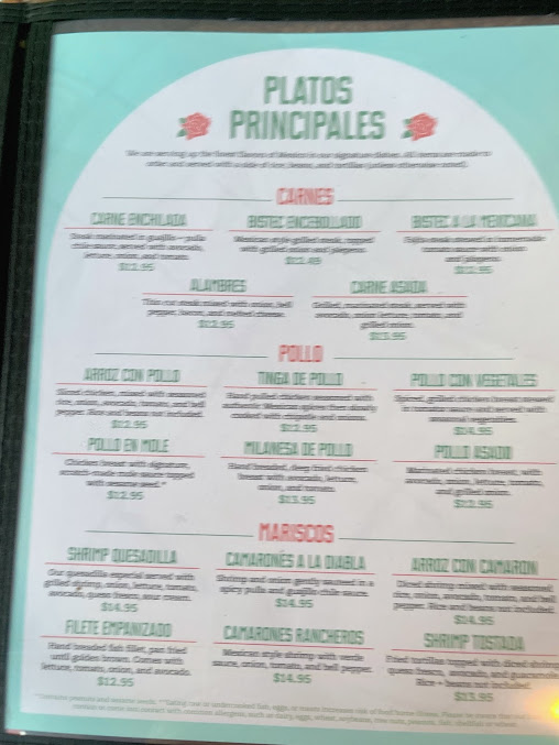 Menu Three Amigos Mexican Grill Cantina - 4