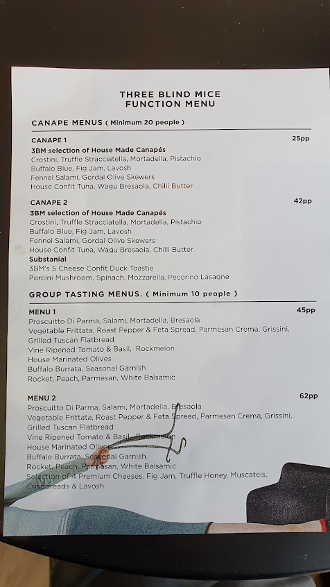 Menu Three Blind Mice - Providore | Kitchen - 2