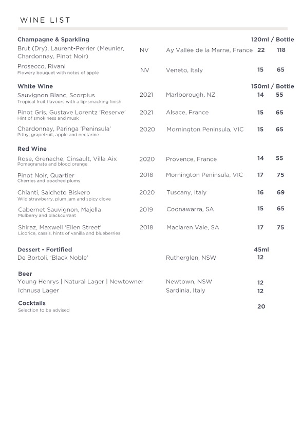 Menu Three Blind Mice - Providore | Kitchen - 5