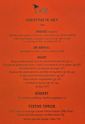 Menu Three Blue Ducks - 5