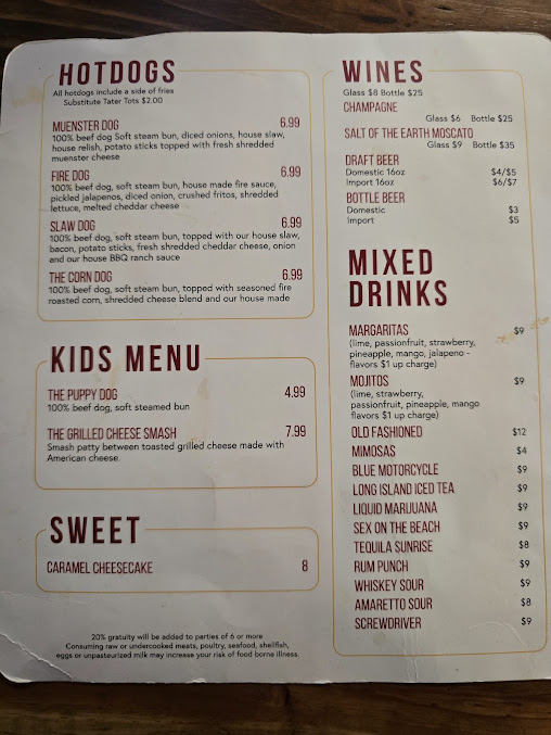 Menu Three65 Bar & Grill - 0