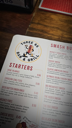 Menu Three65 Bar & Grill - 1
