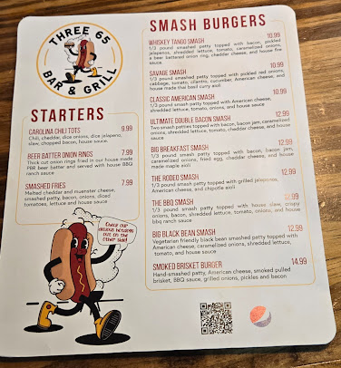 Menu Three65 Bar & Grill - 4
