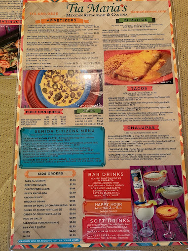 Menu Tia Maria's - 4