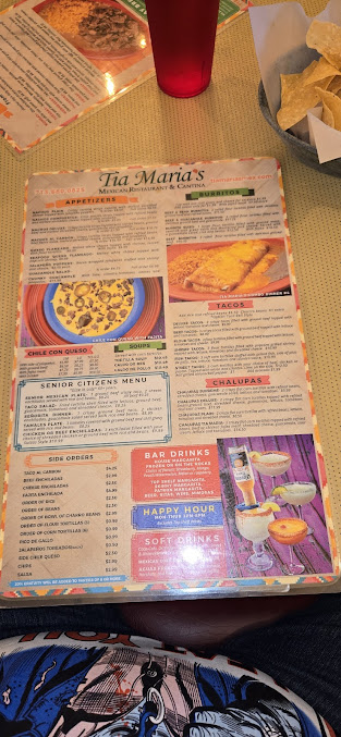Menu Tia Maria's - 7