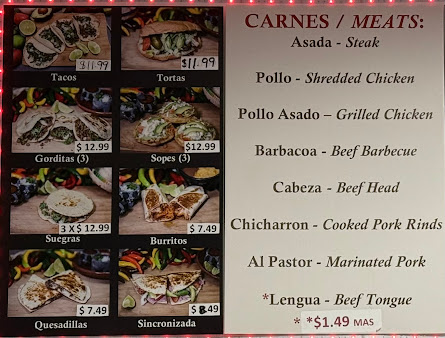 Menu Tienda Y Taqueria Flores - 4