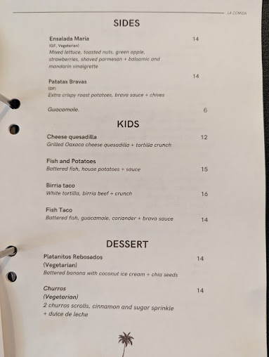 Menu Tijuana's - 2