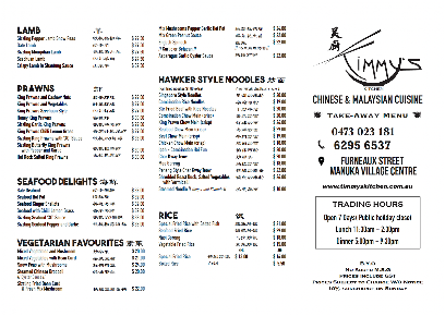 Menu Timmy's Kitchen - 3