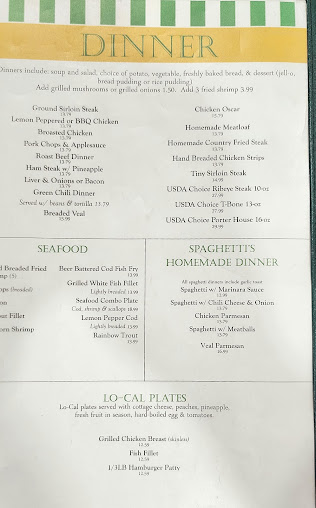 Menu Tinys Family Restaurant And Lounge - 4