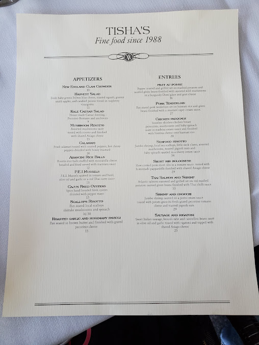 Menu Tisha's Fine Dining - 3