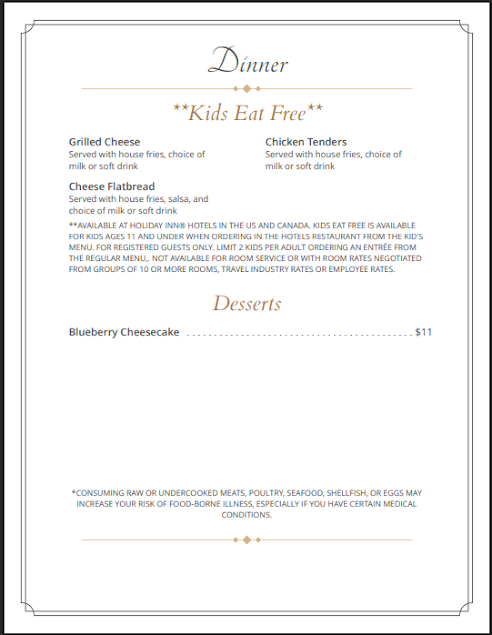 Menu Toast To Toast Kansas City Downtown - 0