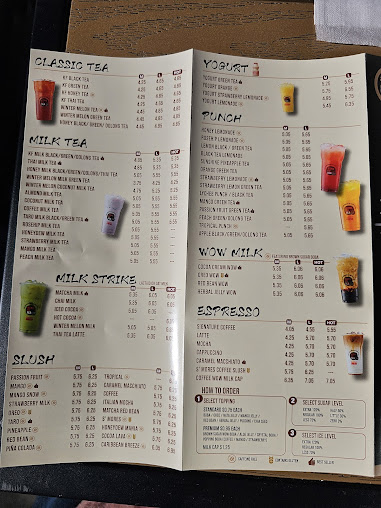 Menu Token Ramen Kung Fu Tea Wesley Chapel - 0