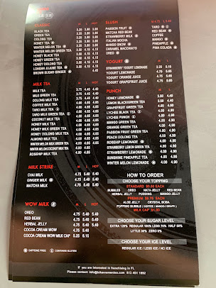 Menu Token Ramen Kung Fu Tea Wesley Chapel - 4