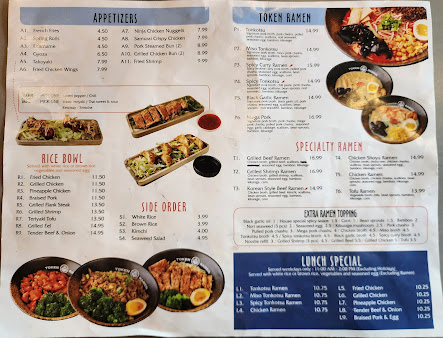Menu Token Ramen Kung Fu Tea Wesley Chapel - 7