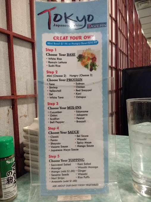 Menu Tokyo Japanese Cuisine - 1