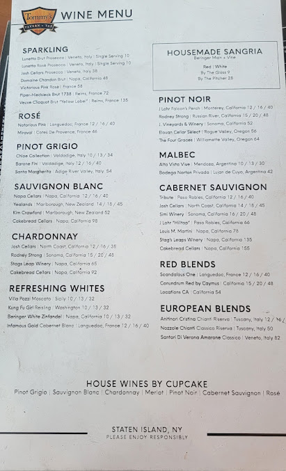 Menu Tommys Tavern + Tap - 3
