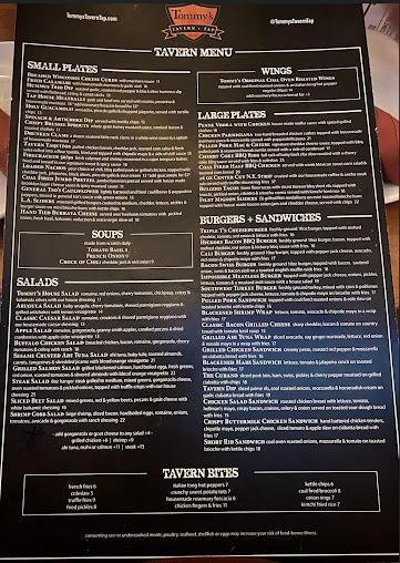 Menu Tommys Tavern + Tap - 6