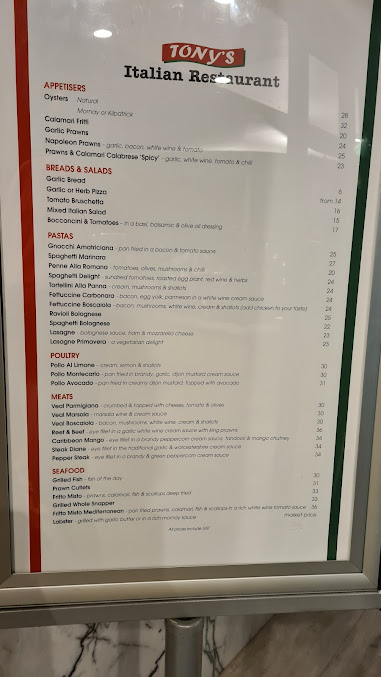 Menu Tony’s Pizza “The Original” Since 1970 - 8
